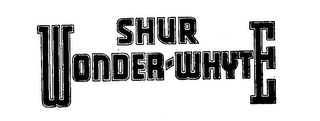 SHUR WONDER WHYTE logo