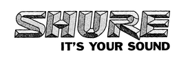 SHURE IT'S YOUR SOUND logo