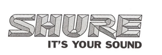 SHURE IT'S YOUR SOUND logo