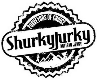 SHURKYJURKY PURVEYORS OF CHOICE ARTISAN JERKY logo