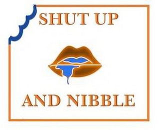 SHUT UP AND NIBBLE logo