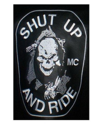 SHUT UP AND RIDE MC logo