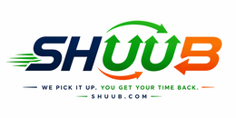 SHUUB WE PICK IT UP. YOU GET YOUR TIME BACK. SHUUB.COM logo
