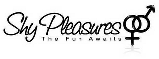SHY PLEASURES THE FUN AWAITS logo