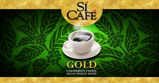SI CAFE GOLD COLOMBIAN COFFEE DECAF FREEZE DRIED logo
