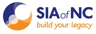 SIA OF NC BUILD YOUR LEGACY logo