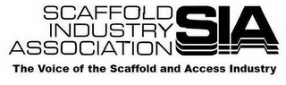 SIA SCAFFOLD INDUSTRY ASSOCIATION THE VOICE OF THE SCAFFOLD AND ACCESS INDUSTRY logo