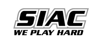 SIAC WE PLAY HARD logo