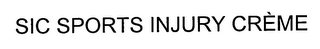 SIC SPORTS INJURY CREME logo