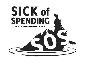 SICK OF SPENDING - SOS logo