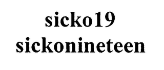 SICKO 19 SICKONINETEEN logo