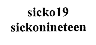 SICKO19 SICKONINETEEN logo
