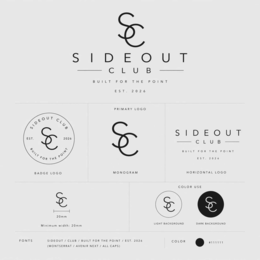 SIDEOUT CLUB BUILT FOR THE POINT EST. 2026 logo