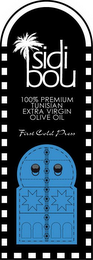 SIDI BOU 100% PREMIUM TUNISIAN EXTRA VIRGIN OLIVE OIL FIRST COLD PRESS logo
