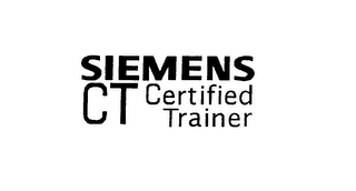 SIEMENS CT CERTIFIED TRAINER logo