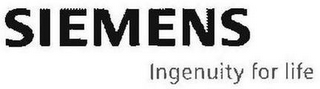 SIEMENS INGENUITY FOR LIFE logo