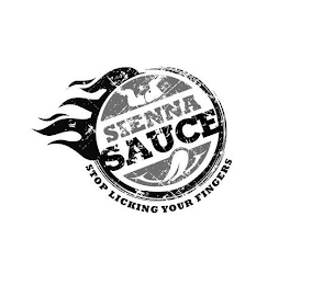 SIENNA SAUCE STOP LICKING YOUR FINGERS logo