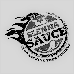 SIENNA SAUCE STOP LICKING YOUR FINGERS logo