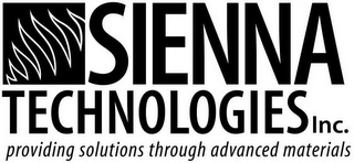 SIENNA TECHNOLOGIES INC. PROVIDING SOLUTIONS THROUGH ADVANCED MATERIALS logo