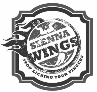 SIENNA WINGS STOP LICKING YOUR FINGERS logo