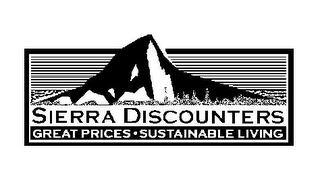 SIERRA DISCOUNTERS    GREAT PRICES · SUSTAINABLE LIVING logo