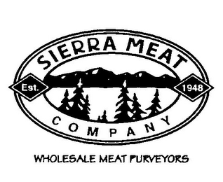 SIERRA MEAT COMPANY EST. 1948 WHOLESALE MEAT PURVEYORS logo