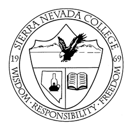 SIERRA NEVADA COLLEGE 1969 WISDOM RESPONSIBILITY FREEDOM logo