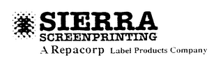 SIERRA SCREENPRINTING A REPACORP LABEL PRODUCTS COMPANY logo