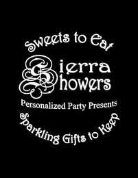 SIERRA SHOWERS SWEETS TO EAT SPARKLING GIFTS TO KEEP PERSONALIZED PARTY PRESENTS logo