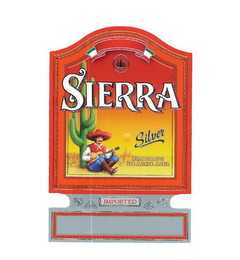 SIERRA SILVER ELABORADO DE AGAVE AZUL IMPORTED logo