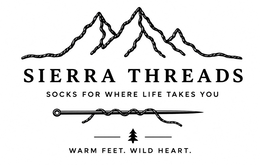 SIERRA THREADS SOCKS FOR WHERE LIFE TAKES YOU WARM FEET. WILD HEART.