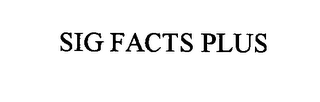 SIG FACTS PLUS logo