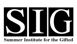 SIG SUMMER INSTITUTE FOR THE GIFTED logo