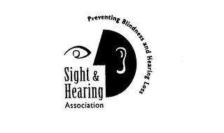 SIGHT & HEARING ASSOCIATION PREVENTING BLINDNESS AND HEARING LOSS logo