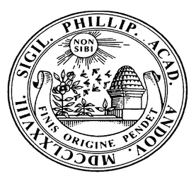 SIGIL. PHILLIP. ACAD. ANDOV. MDCCLXXVIII. NON SIBI FINIS ORIGINE PENDET logo