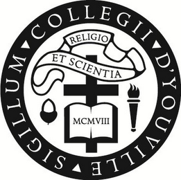 SIGILLUM COLLEGII D'YOUVILLE RELIGIO ET SCIENTIA MCMVIII logo