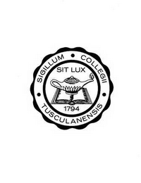 SIGILLUM COLLEGII TUSCULANENSIS SIT LUX 1794 logo