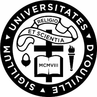 SIGILLUM UNIVERSITATES DYOUVILLE RELIGIO ET SCIENTIA MCMVIII logo