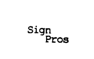 SIGN PROS logo