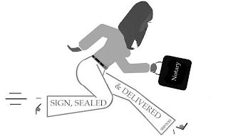 SIGN, SEALED & DELIVERED SERVICES NOTARY logo