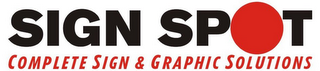 SIGN SPOT COMPLETE SIGN & GRAPHIC SOLUTIONS logo