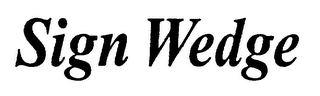 SIGN WEDGE logo
