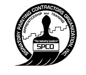 SIGNATORY PAINTING CONTRACTORS ORGANIZATION, INC. APPRENTICESHIP AND TRAINING "THE INDUSTRY LEADERS" SPCO logo