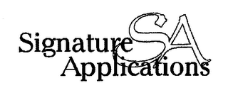 SIGNATURE APPLICATIONS SA logo