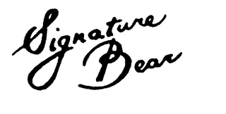 SIGNATURE BEAR logo