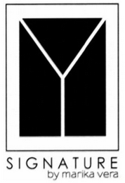 SIGNATURE BY MARIKA VERA Y logo