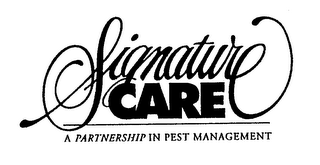 SIGNATURE CARE A PARTNERSHIP IN PEST MANAGEMENT logo