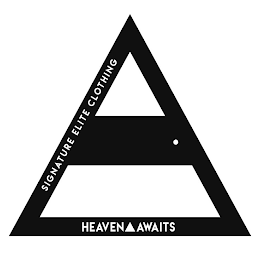 SIGNATURE ELITE CLOTHING HEAVEN AWAITS logo