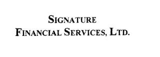 SIGNATURE FINANCIAL SERVICES, LTD. logo