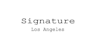 SIGNATURE LOS ANGELES logo